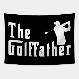 Mens The Golffather Golf Father Funny Golfing Fathers Day Tapestry