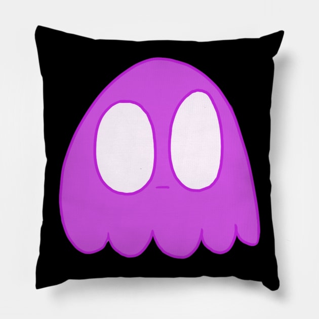 Pink Ghost Pillow by SaganPie