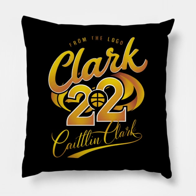 From the logo 22 Caitlin Clark Pillow by thestaroflove