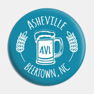 Beertown Asheville, NC - WO on TealB 03 Pin