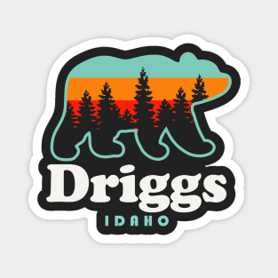 Driggs Idaho Skiing Outdoors Driggs Vacation Bear Magnet