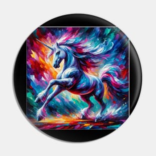 Unicorn Study - Fantasy AI Pin