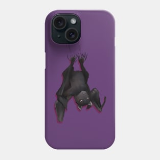 Fruity the fruit bat in purple Phone Case