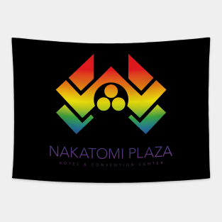 Die Hard – Nakatomi Plaza Logo  (rainbow effect) Tapestry