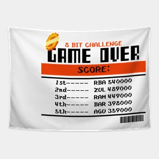 Gaming 8 Bit Challenge - Game Over Tapestry