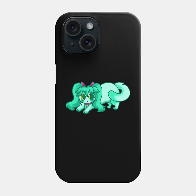 Miku cat Phone Case by milkraat