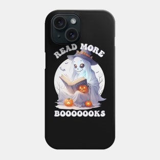 Read More Books, Halloween Bookish Ghost Phone Case