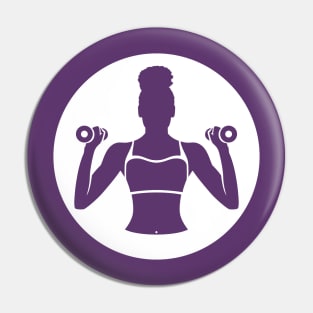 Weight lifting for women stickers Pin