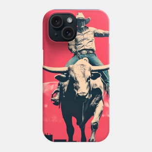 Cowboy & bull Phone Case