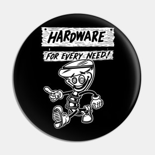 Screw Mascot - Hardware For Every Need Pin