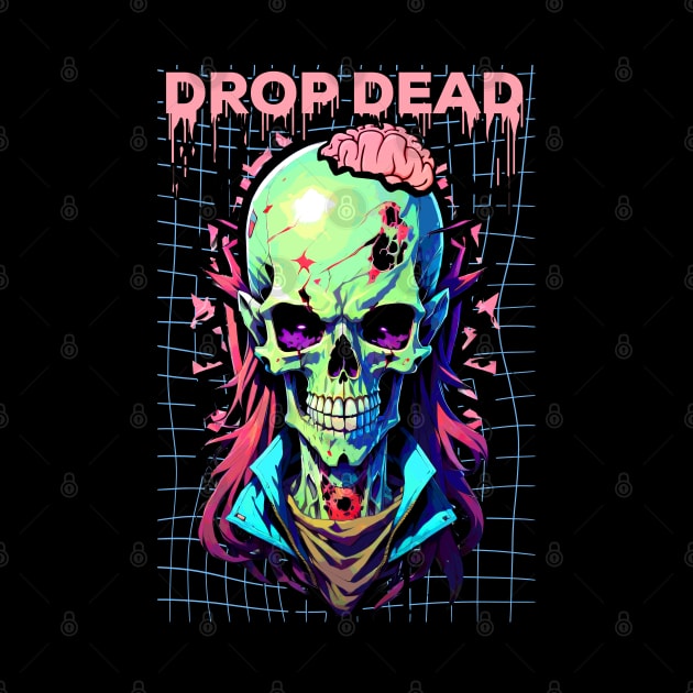 Drop Dead Zombie Brain Streetwear Style 2 by DeathAnarchy
