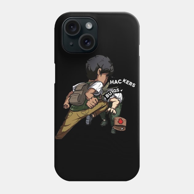 fight hackers and bugs Phone Case by marcandsgn