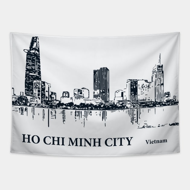 Ho Chi Minh City - Vietman Tapestry by Lakeric