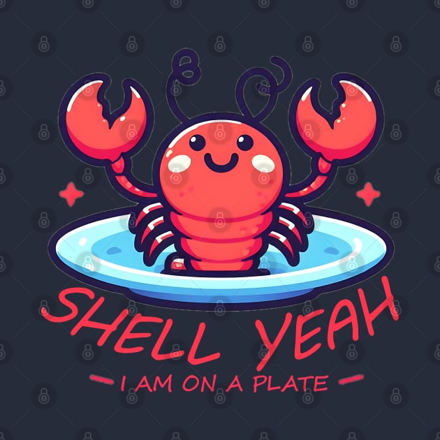 shell yeah i am on a plate by AOAOCreation