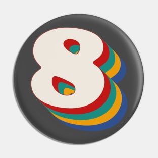 Number 8 Pin