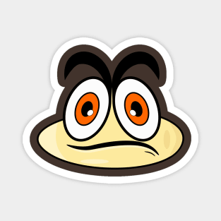 Sad Funny Face Cartoon Emoji Magnet