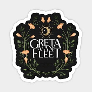 Greeta van fleet7 Greta Van Fleet Shirt, Retro Musical Shirt, Greta Van Fleet Rock Band Shirt, Boho Vintage Musician Shirt, Retro Greta Van Fleet T-shirt Tee Magnet