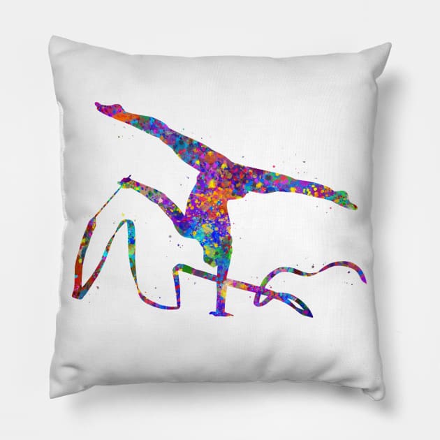 Rhythmic gymnastics Pillow by Yahya Art