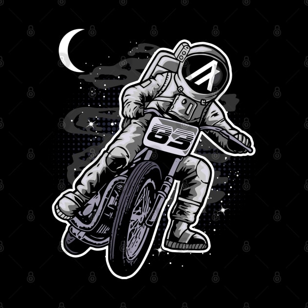 Astronaut Motorbike Algorand ALGO Coin To The Moon Crypto Token Cryptocurrency Wallet Birthday Gift For Men Women by Thingking About