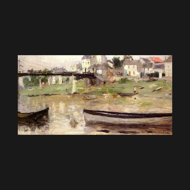 boats on the seine - Berthe Morisot by Kollagio