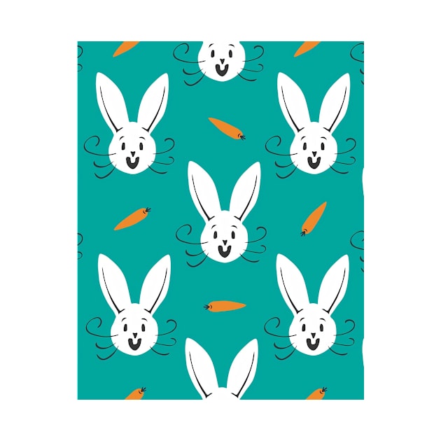 Rabbit and Carrot Design by iPhone Case Lover