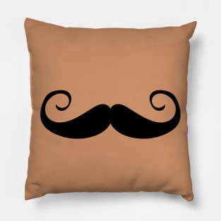 Moustache - Curly (Skin tone C) Pillow