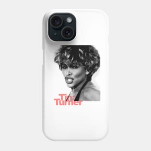 tina turner grayscale halftone Phone Case