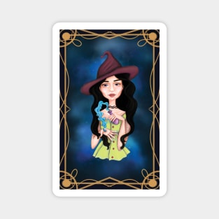 Brunette aquariu witch Magnet