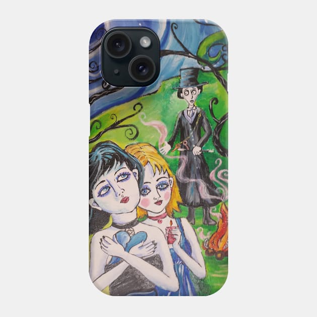 Tim Burton Johnny Depp inspired Phone Case by crystalwave4