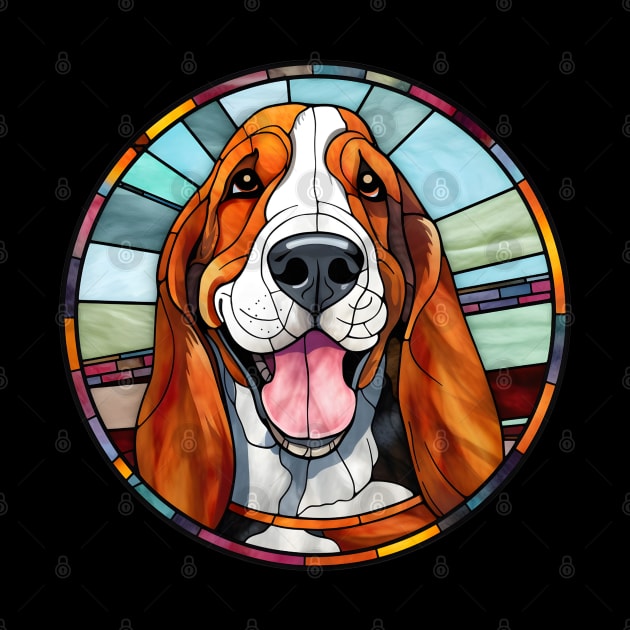 Stained Glass Basset Hound by BrightC