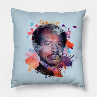 Shut Up Honky! The Jeffersons - Watercolor Illustration Pillow