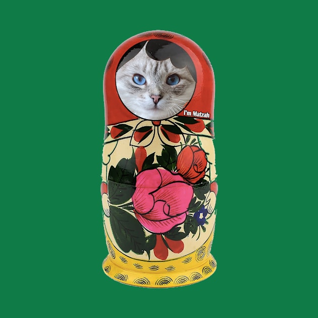 Matryoshka Matzah Cat by WTK