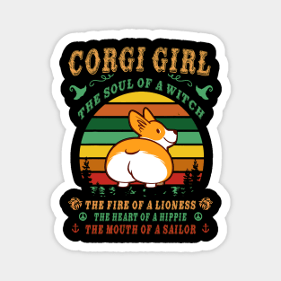 Corgi Girl - Witch - Lioness - Hippie - Sailor (81) Magnet