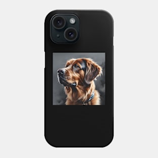 Bernese Mountain Dog Oil Painting Phone Case