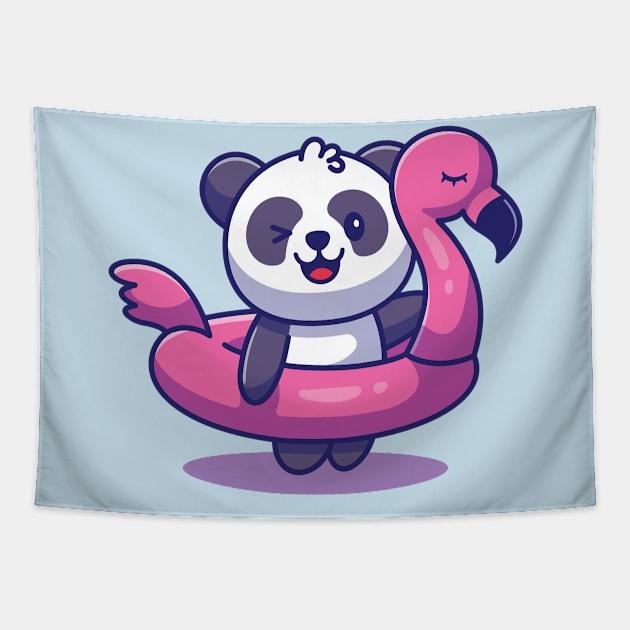 Beach Panda Tapestry by salimax