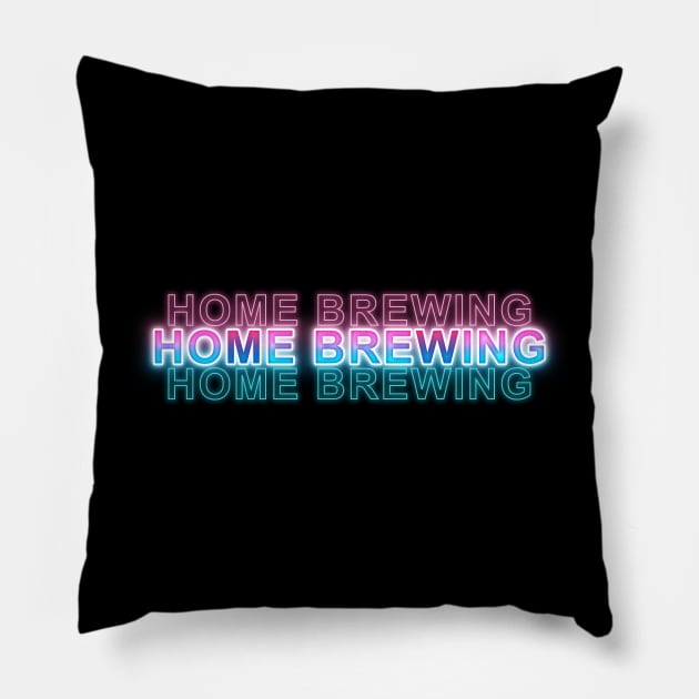 Home Brewing Pillow by Sanzida Design
