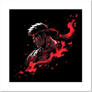 Street Fighter's Ryu Punching Against The Japanese Sun Poster for Sale by  Popping-Culture