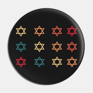 Jewish stars Pin