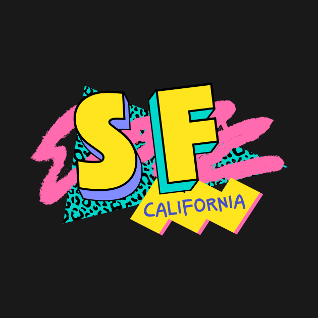 San Francisco, California Retro 90s Logo by SLAG_Creative