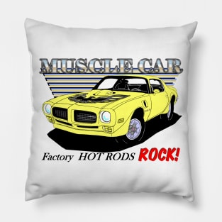 73 Trans Am 455 - Muscle Car Pillow