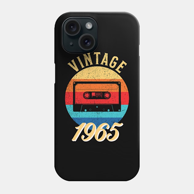 Vintage Year Since 1965 | Cassette | 57th Birthday Gift Phone Case by jiromie