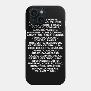 I am a man: 50 positive affirmations Phone Case