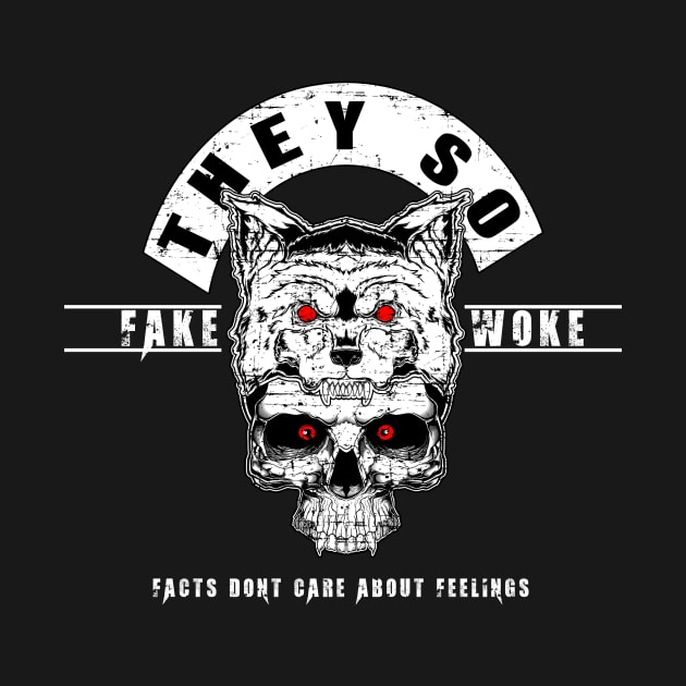 FAKE WOKE WOLF. by Mey X Prints