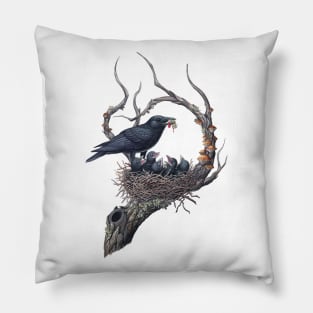 American Crow Tee Pillow