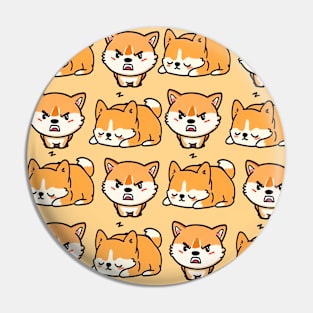 Shiba Inu Cute Pattern Pin