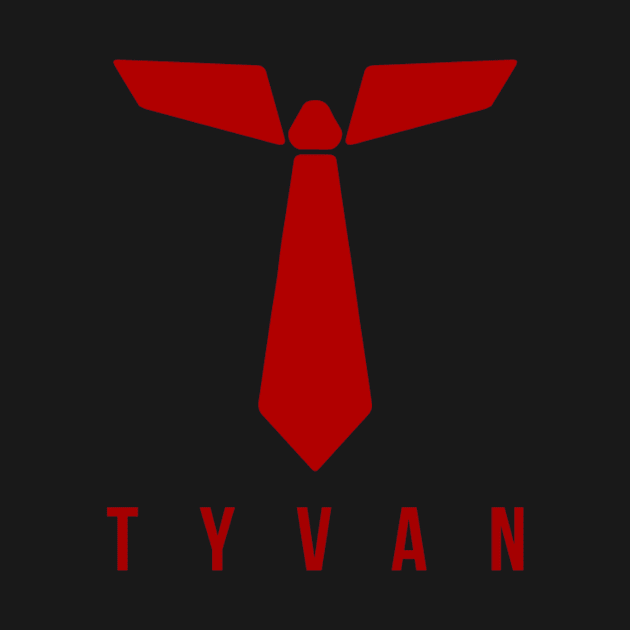 TyvanTV Logo w/TYVAN - Red by Tyvan