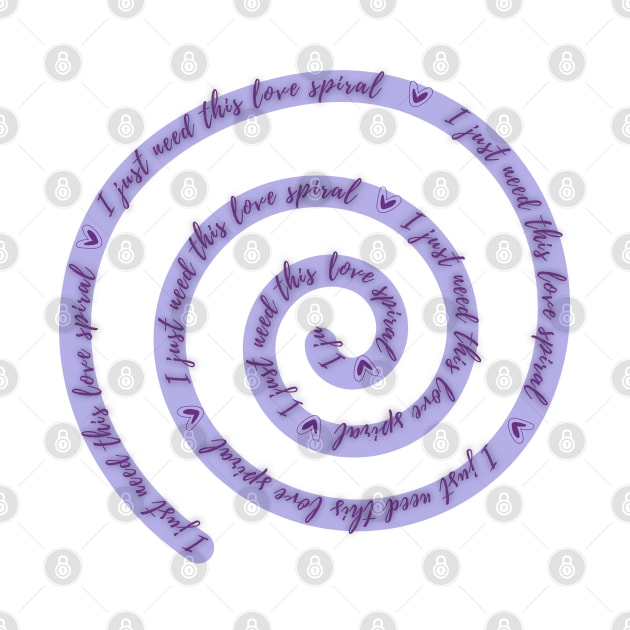 Love spiral purple by Wiferoni & cheese