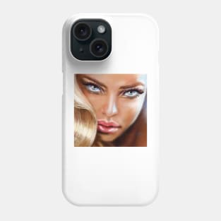 Blue Eyes Sensual Phone Case