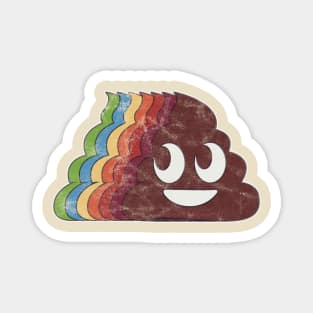 Retro style poop emoji Magnet