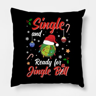 Funny Beachball Costume Single and ready for Jingle Bell Pillow